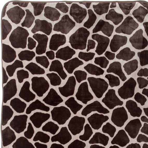 Плед Bocasa "Giraffe", 696335, 180x220 см, коричневый