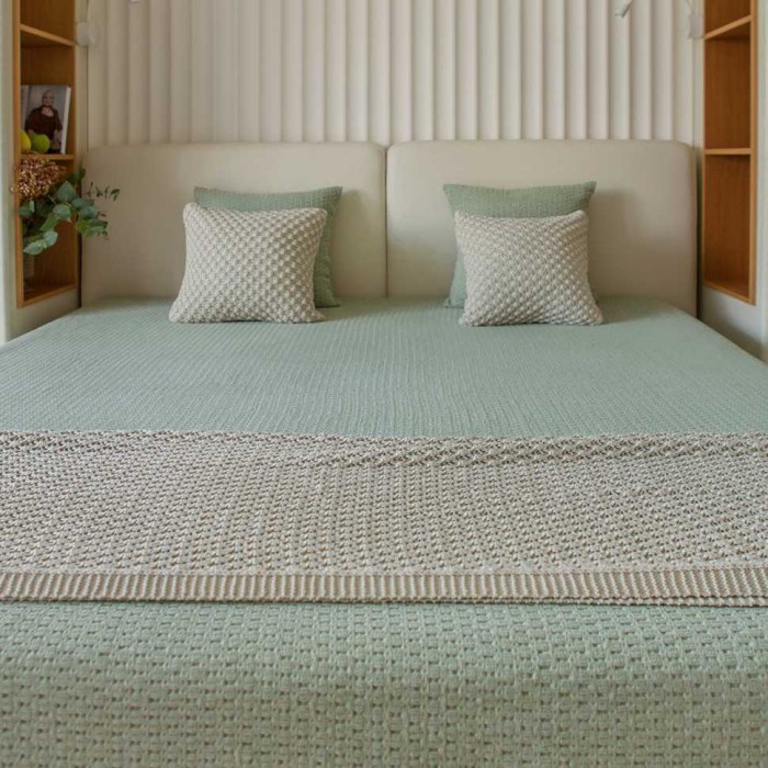 Покрывало Luxberry "Vegan", 240x260 см, фисташковый