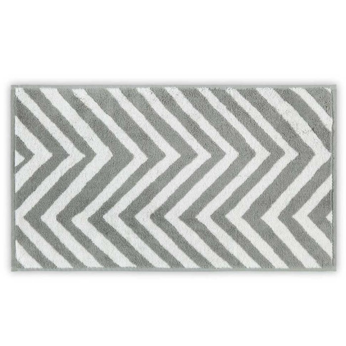 Полотенце Lappartement "Chevron Yarn Dyed", 40x71 см, экрю-серый