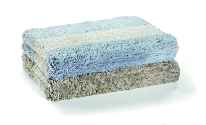 Полотенце Lappartement для ног "Newport", 55x90 см, экрю-голубой
