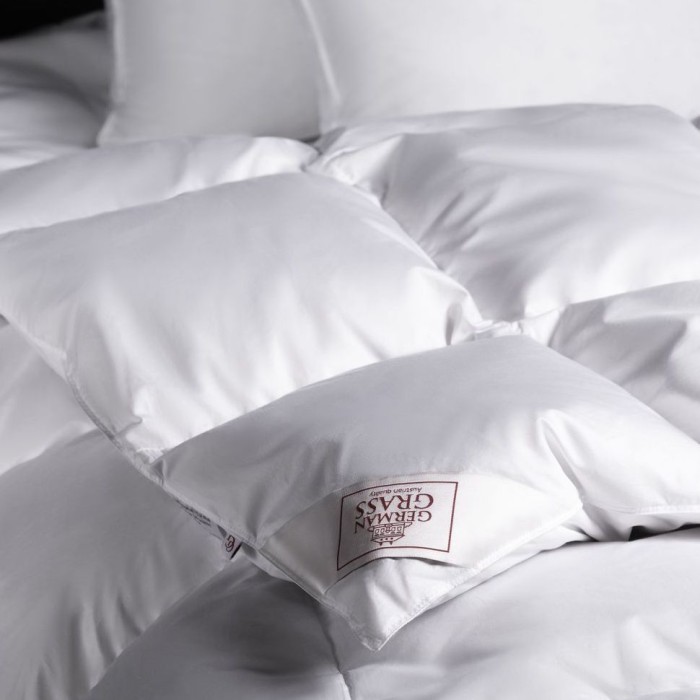 Одеяло German Grass пух гаги "Exclusive Cotton", 240x260 см, теплое