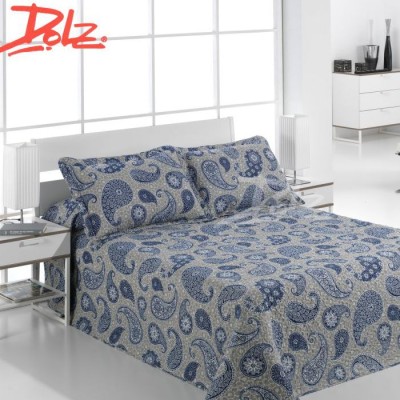 Покрывало с наволочками Dolz стеганое &quot;Cadaques&quot;, 230x270 см, голубой