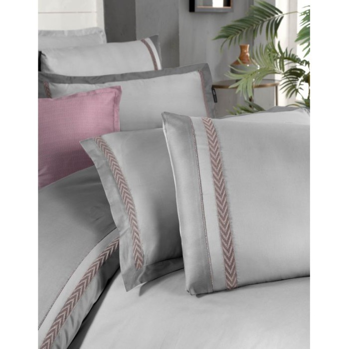 Постельное белье Sarev "Graz", 2-х спальное (евро), серый