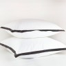 Наволочка GERMAN GRASS "VIENNA GRAY", 70x70 см, 2 шт, белый