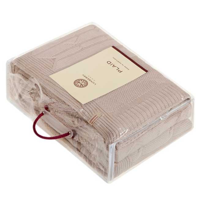 Плед Luxberry "Lux 40", 220x240 см, пудра тон 4