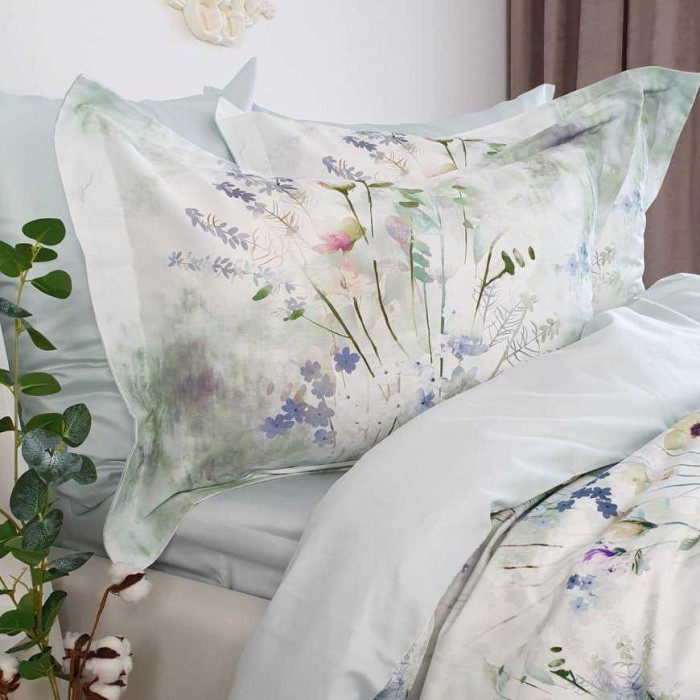 Постельное белье Tivolyo Deluxe "Polina", 2-х спальное (евро), ментол