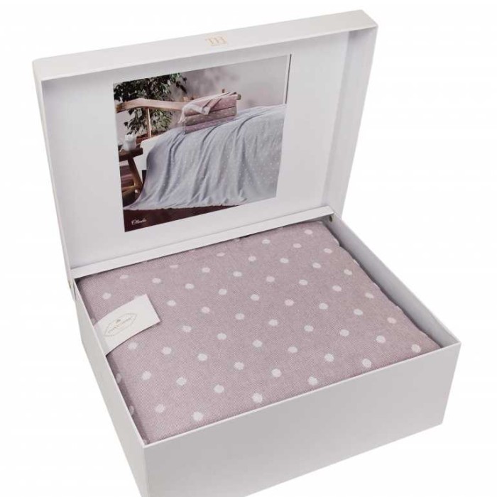 Покрывало Tivolyo пике "Olinda", 220x240 см, фиолетовый