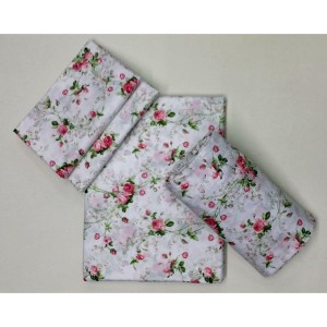 Постельное белье Mirabello "Scented Rose Col 3", king-size, розово-белый