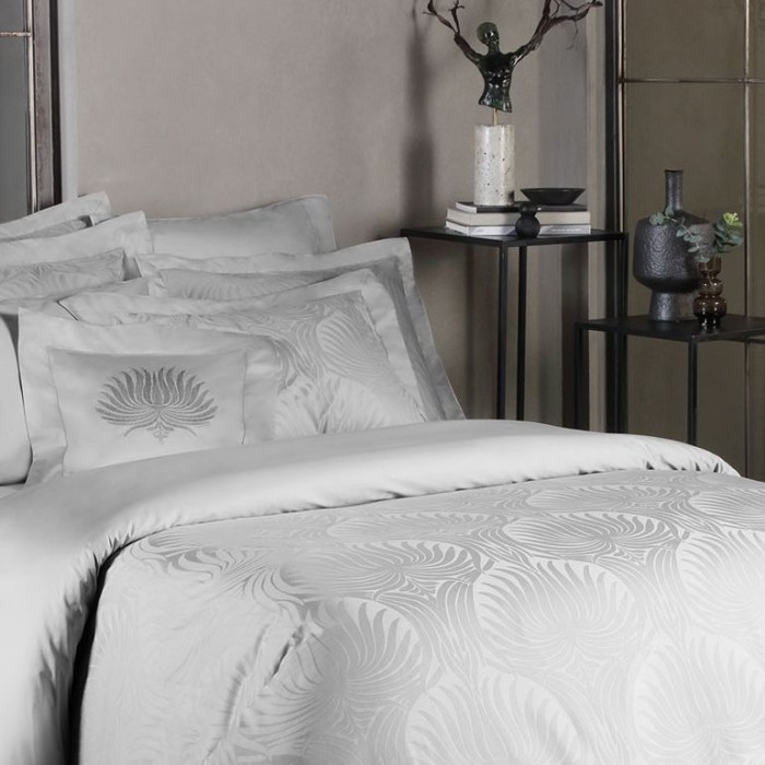 Постельное белье Valeron Jakar "CROWN", 2-х спальное (евро), серый