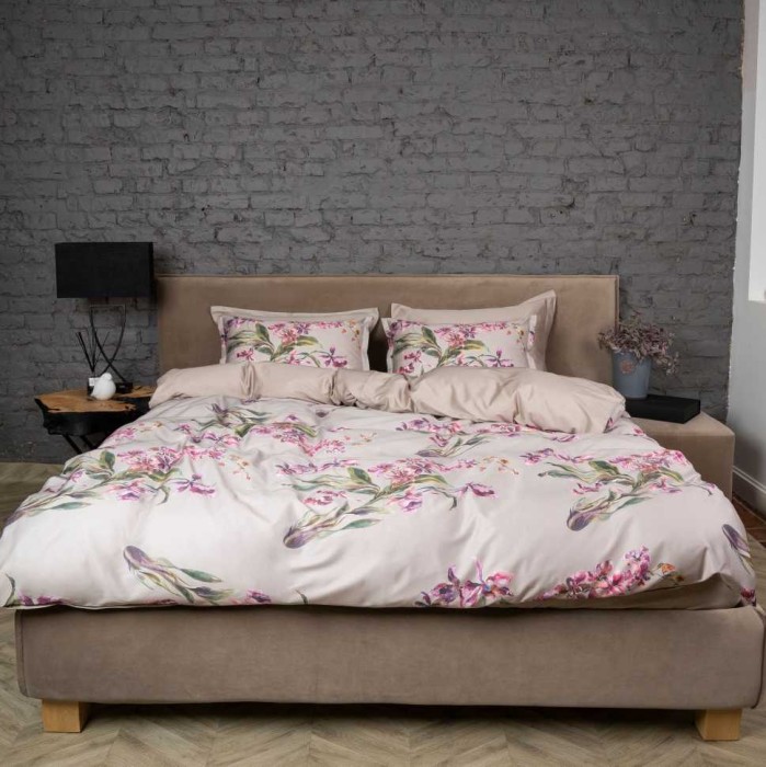 Постельное белье DecoFlux "Orchids Almond", 2-х спальное, бежевый
