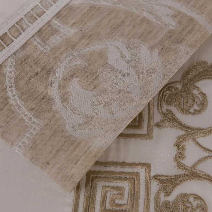 Постельное белье Tivolyo лён "Emperium", 2-х спальное (евро), кремовый