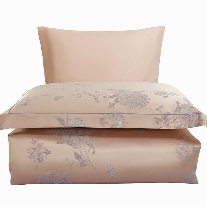 Постельное белье Arya Majestik бамбук "Brina", семейное, персиковый