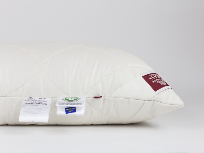 Подушка German Grass "Organic Linen", 70x70 см, регулируемая