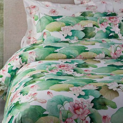 Постельное белье Mirabello &quot;Lily Flower&quot;, 2-х спальное (евро), зеленый
