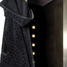Халат махровый Cesare Paciotti "PAVE JACQ v13" жаккард, XXL, черный