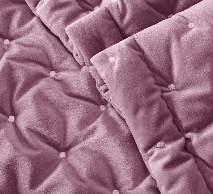 Покрывало Arya бархат "Ansel", 250x260 см, сиреневый