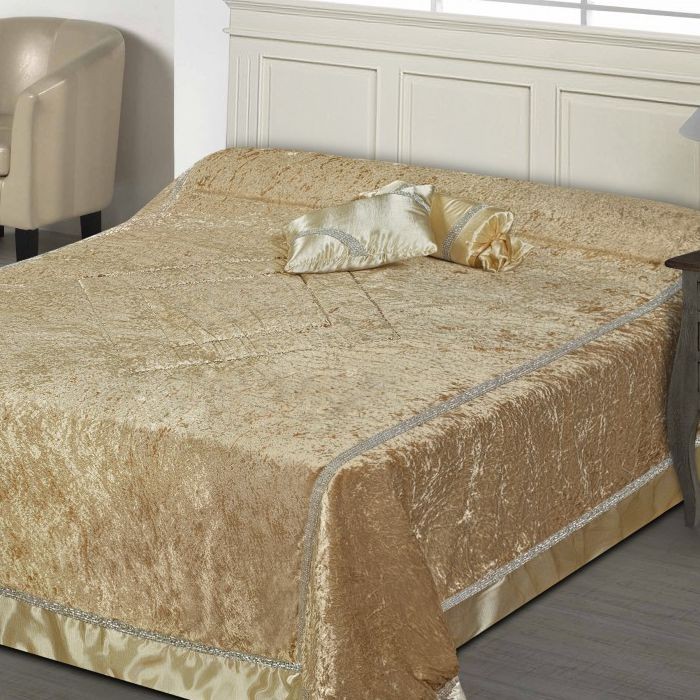 Покрывало с подушками R.Balestra "Laila Oro", 268x268 см, золотистый