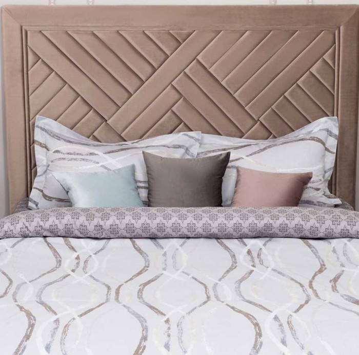 Постельное белье Arya Simple Living "Moniqa", семейное, серый