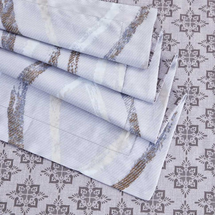 Постельное белье Arya Simple Living "Moniqa", семейное, серый