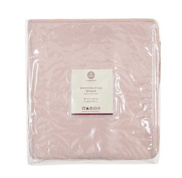Наволочка Luxberry "Sandal", 47x47 см, пудра