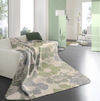 Плед BOCASA "Jade", 733344, 145x180 см, салатовый
