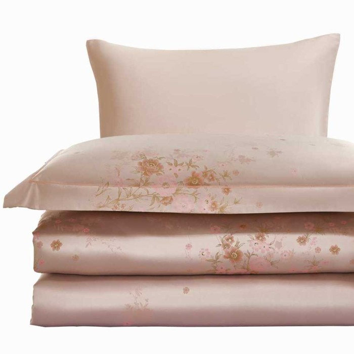 Постельное белье Arya Majestik бамбук "Liyat", семейное, персиковый