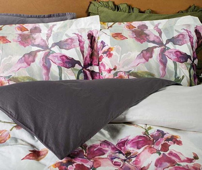 Постельное белье DecoFlux "Orchids Modern", 2-х спальное, лиловый