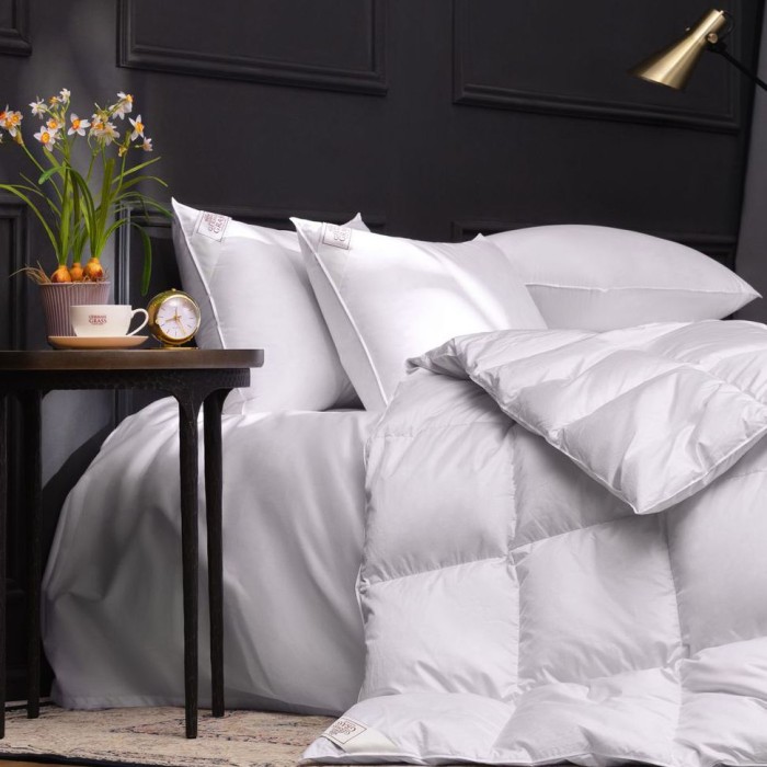 Одеяло German Grass пух гаги "Exclusive Cotton", 200x220 см, всесезонное "light"