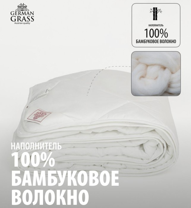 Наматрасник German Grass "Bamboo Familie Bio", 180x200 см, легкий