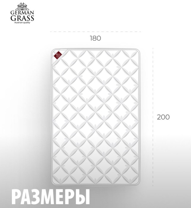 Наматрасник German Grass "Bamboo Familie Bio", 180x200 см, легкий