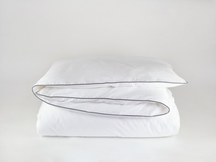 Пододеяльник German Grass "Innsbruck Gray", 150x200 см, белый