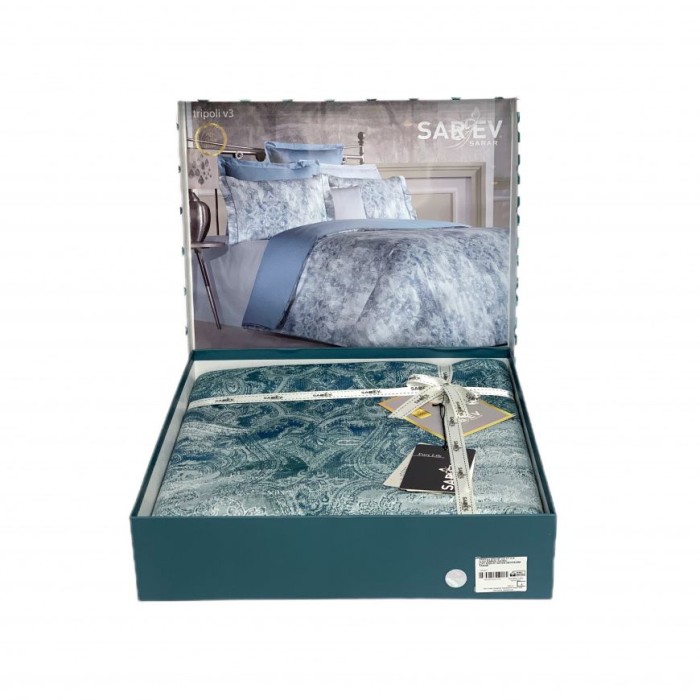 Постельное белье Sarev "Tripoli", семейное, синий