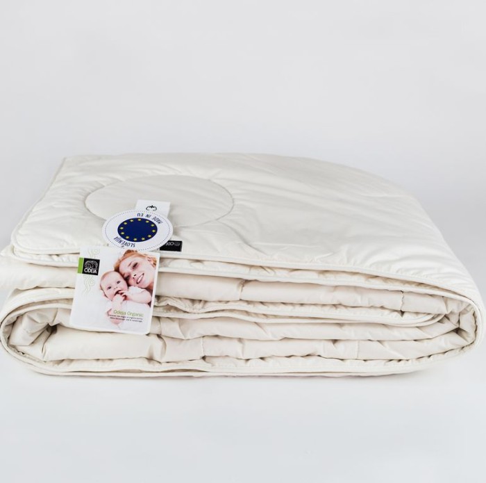 Одеяло Odeja хлопок "Organic Lux Cotton", 200x200 см, легкое, бежевый