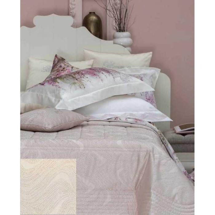 Покрывало BLUMARINE люрекс "Crystelle", 270x270 см, бежевый