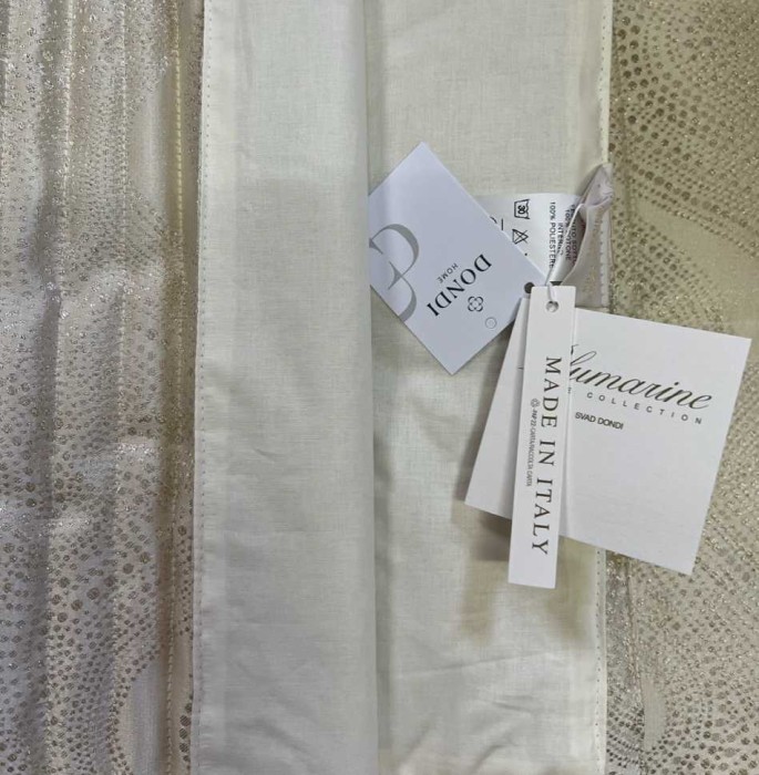 Покрывало BLUMARINE люрекс "Crystelle", 270x270 см, бежевый