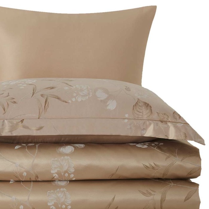 Постельное белье Arya Majestik бамбук "Huda", 2-х спальное (евро), золотистый