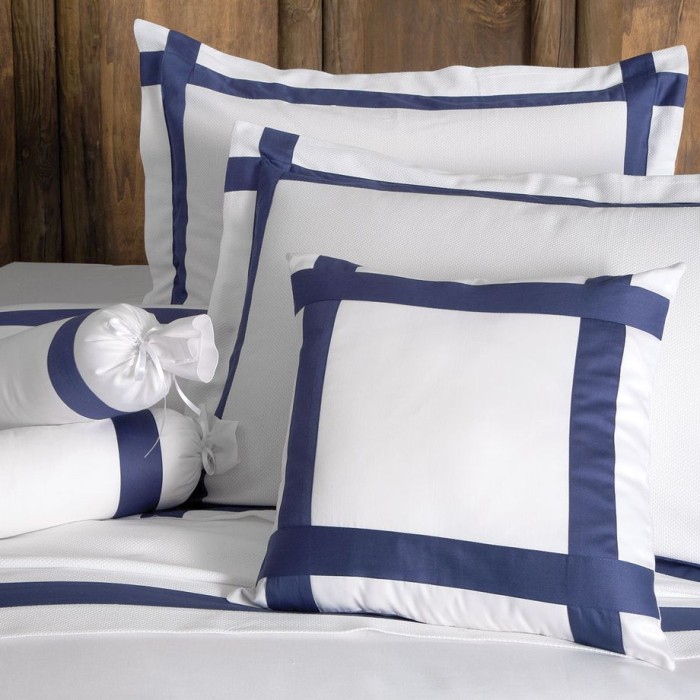 Постельное белье Tivolyo с вышивкой "Banda", king-size, темно-синий