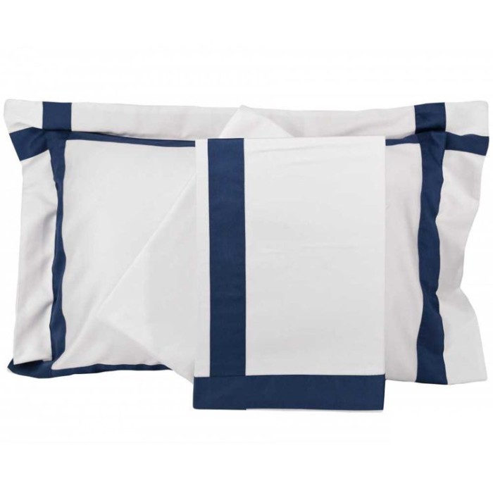 Постельное белье Tivolyo с вышивкой "Banda", king-size, темно-синий