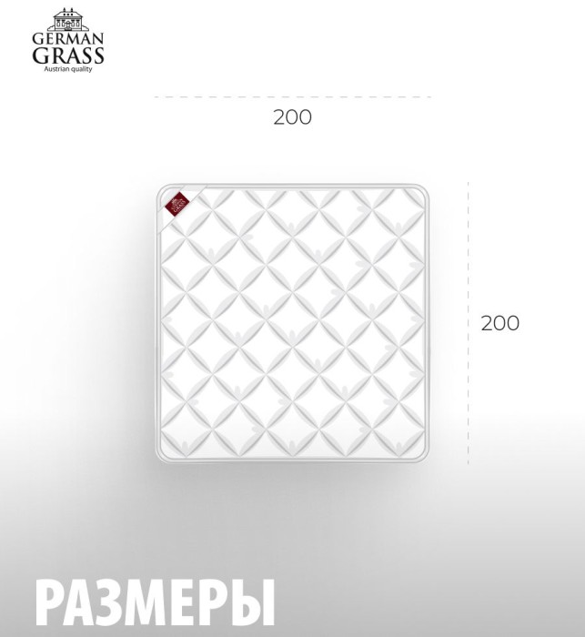 Наматрасник German Grass "Bamboo Familie Bio", 90x200 см, легкий