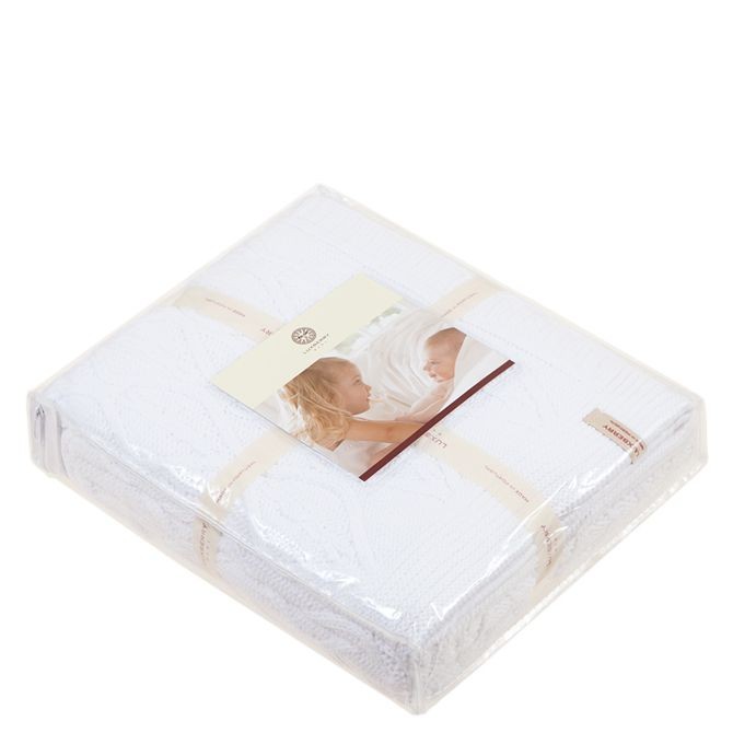 Плед Luxberry "Lux 46", 100x150 см, белый