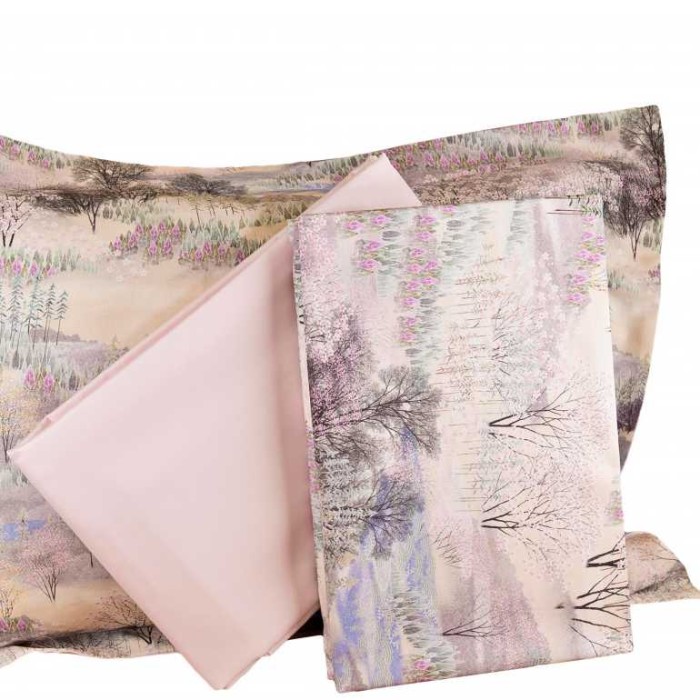 Постельное белье Tivolyo Deluxe "Vivien", 1,5 спальное, лаванда