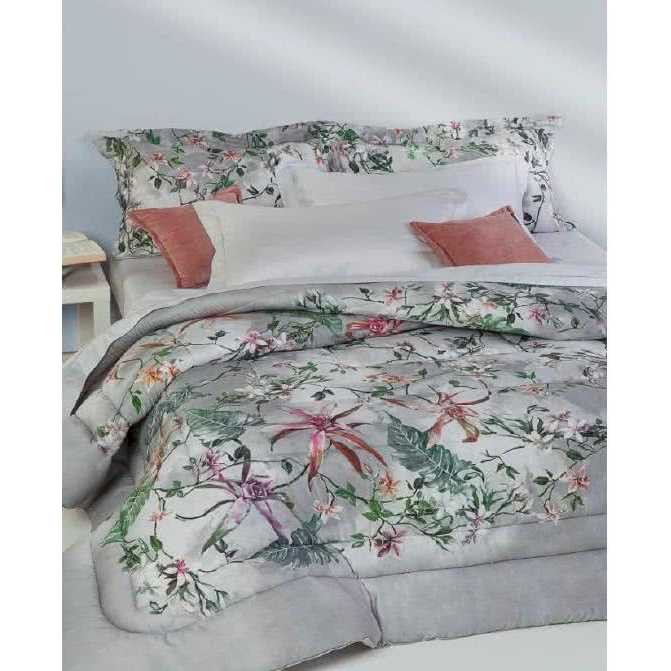 Постельное белье Mirabello "Sauvage Flow 00N", семейное, темно-серый