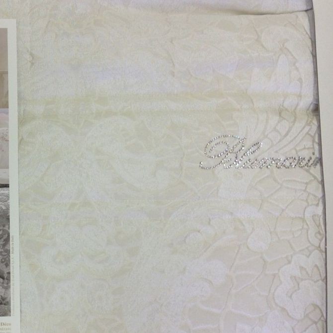 Покрывало Blumarine жаккард "Art Deco" SWAROVSKI, 270x270 см, стоне