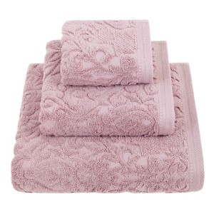 Комплект полотенец LUXBERRY "ROYAL", 30x50-50x100-70-140 см, розовый