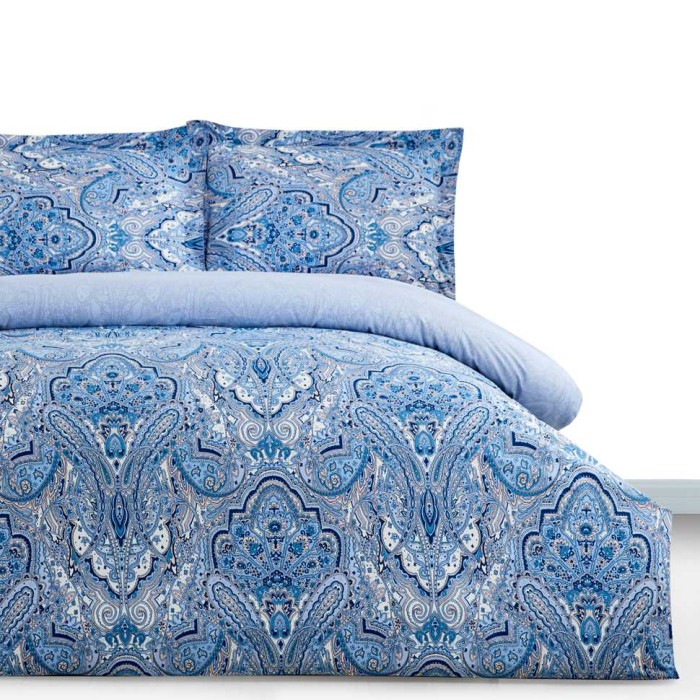 Постельное белье Arya Simple Living "Oriel", 2-х спальное (евро), голубой