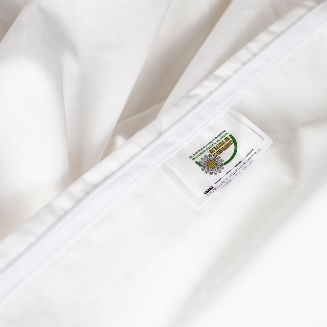 Постельное белье German Grass "Innsbruck Gray", 2-х спальное, белый, серый кант