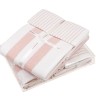 Комплект полотенец Luxberry "Cottage", 30x50-50x100-70x140 см, розовый