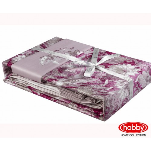 Постельное белье Hobby "Romina", 2-х спальное (евро), розовый