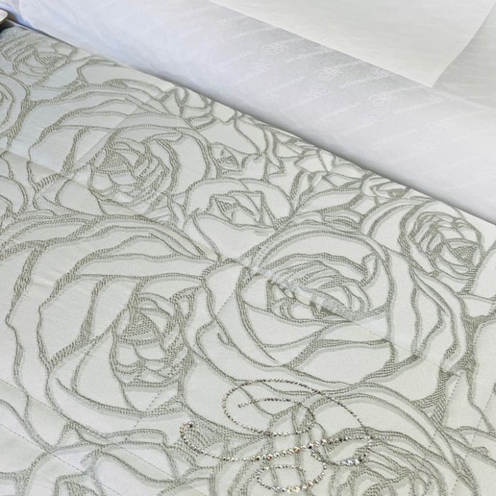 Покрывало Blumarine "Dalida", 270x270 см, серо-голубой