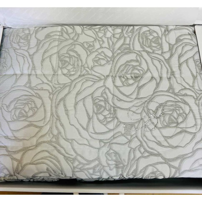 Покрывало Blumarine "Dalida", 270x270 см, серо-голубой